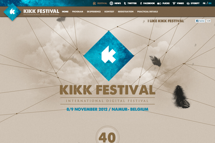 Kikk Festival website preview